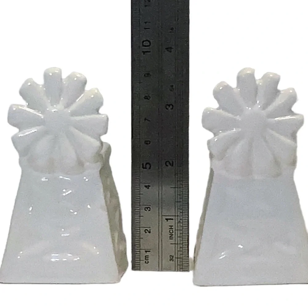 Farmhouse Windmill Salt and Pepper Shaker Set Ceramic Classic White